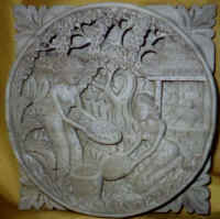 wood panel wood carving art export bali indonesia