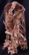 fine art, bali indonesia, snadal wood, rahawana, sita