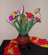 wood flower arrangement room decoration by art export bali indonesia