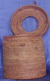 woven basket woven ata basket bali rattan basket art export bali indonesia