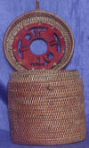 woven basket woven ata basket bali rattan basket art export bali indonesia